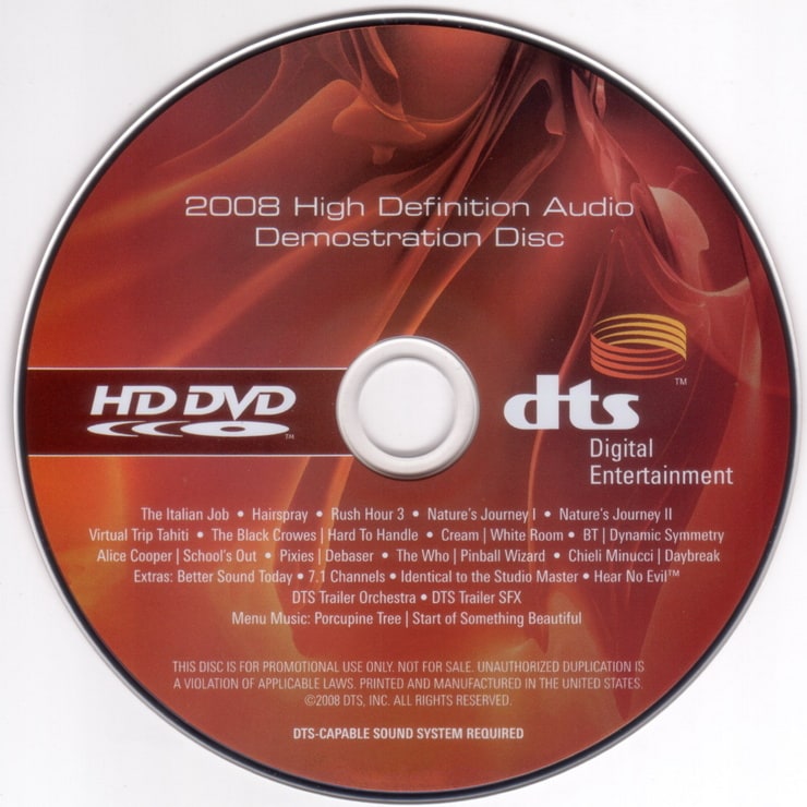 2008 HIgh Definition Audio Demostration Disc (HD DVD)