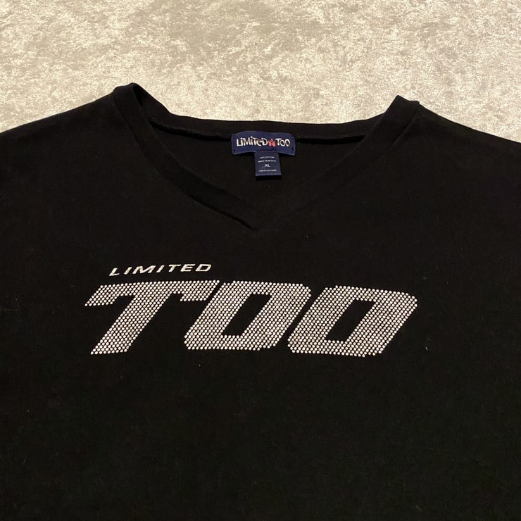 limited too shimmery logo long sleeve
