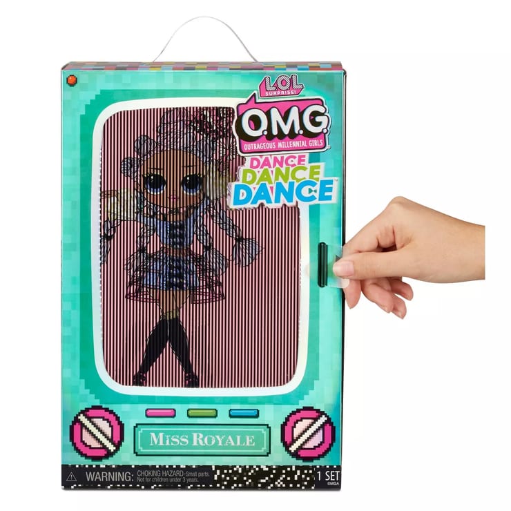 L.O.L. Surprise! OMG Dance Dance Dance Miss Royale Fashion Doll with 15 Surprises Including Magic Blacklight Shoes