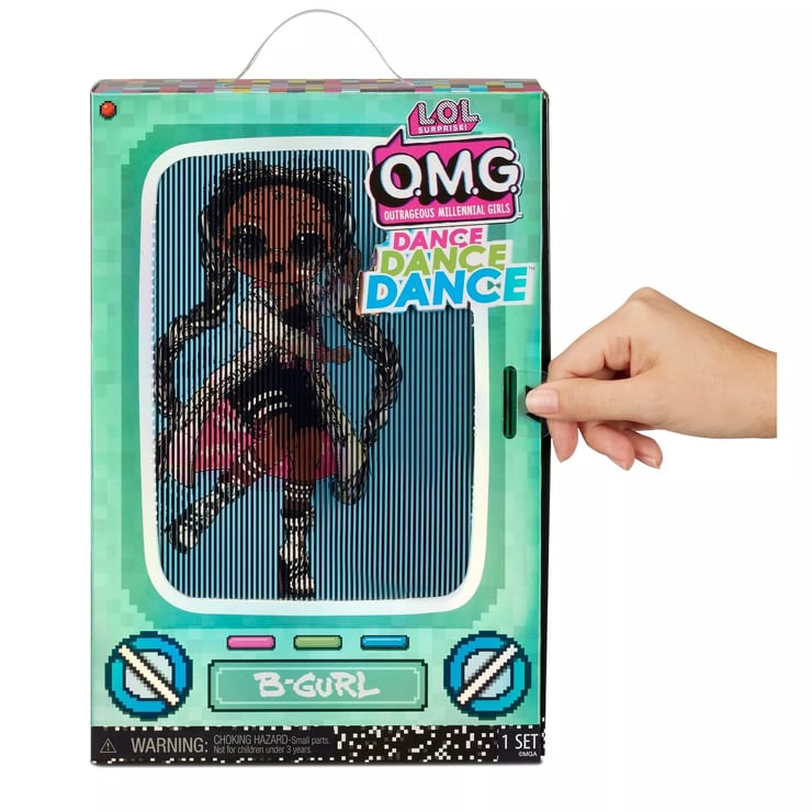 L.O.L. Surprise! OMG Dance Dance Dance B-Gurl Fashion Doll with 15 Surprises Including Magic Blacklight Shoes