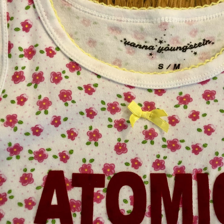 Vanna youngstein red floral atomic tank top with...