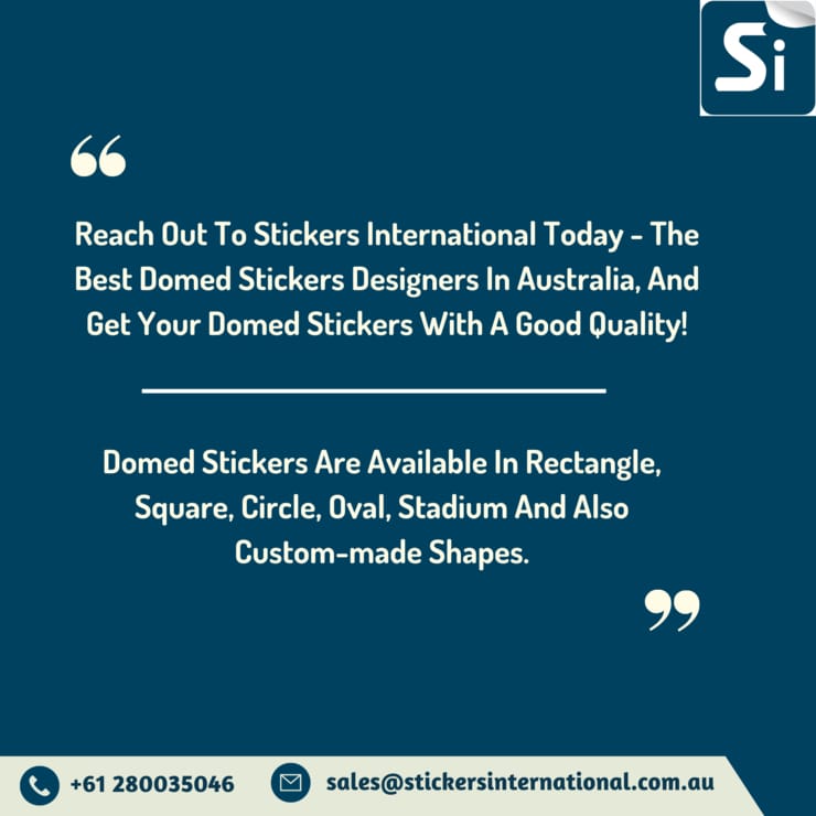 Rectangle Domed Stickers