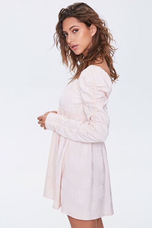 Floral Jacquard Mini Dress