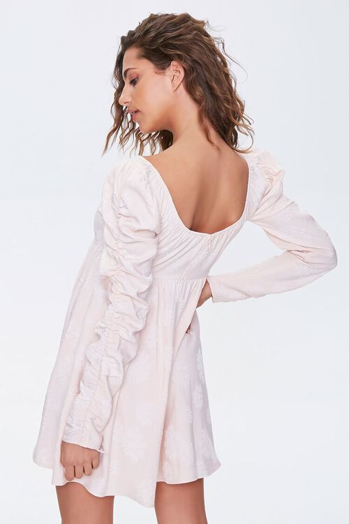Floral Jacquard Mini Dress