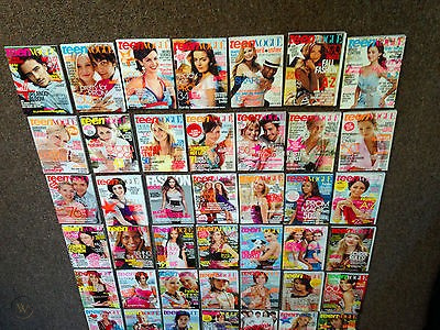 HUGE COLLECTION OF TEEN VOGUE MAGAZINES 2003-2008 MULTIPLE ISSUES! 61 ISSUES!