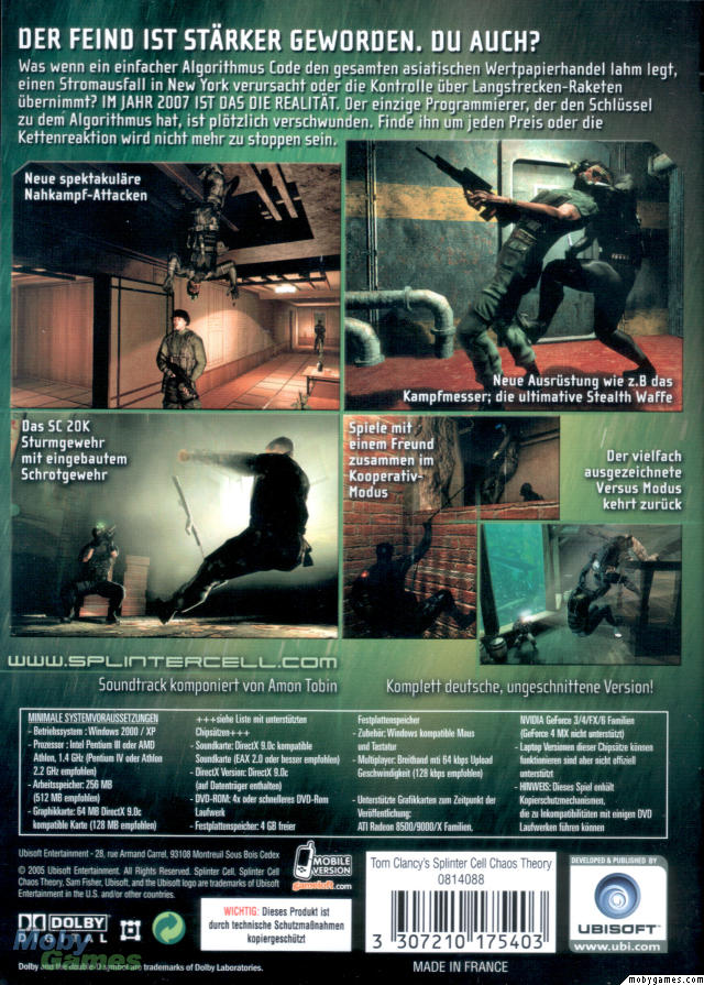 Tom Clancy's Splinter Cell: Chaos Theory