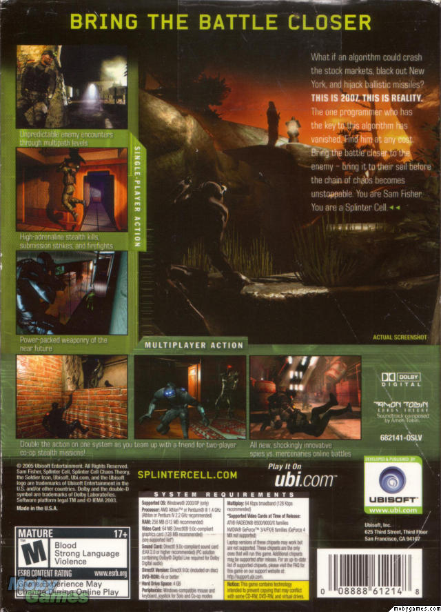 Tom Clancy's Splinter Cell: Chaos Theory