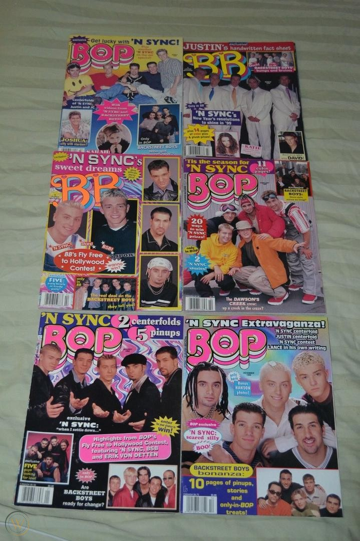 BOP (BB) MAGAZINE BACK ISSUES 1999/1998 NSYNC BACKSTREET BOYS BRITNEY LOT OF 13