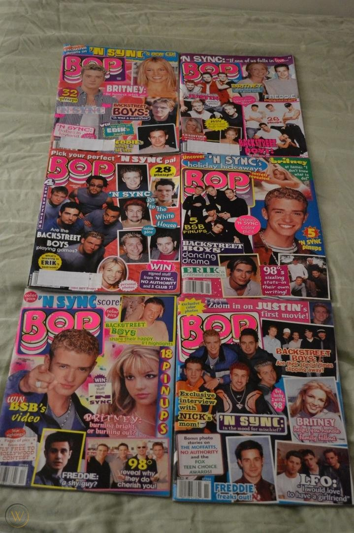 BOP (BB) MAGAZINE BACK ISSUES 1999/1998 NSYNC BACKSTREET BOYS BRITNEY LOT OF 13