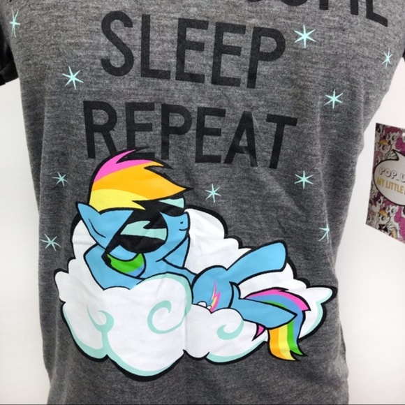 NWT My Little Pony Rainbow Dash Ringer Tee, Jr. S