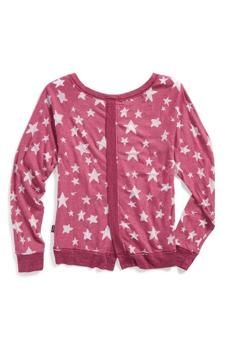 T2 Love Star Print Tee (Big Girls) | Nordstrom