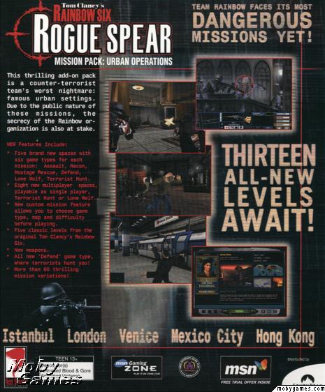 Rainbow Six: Rogue Spear - Urban Operations