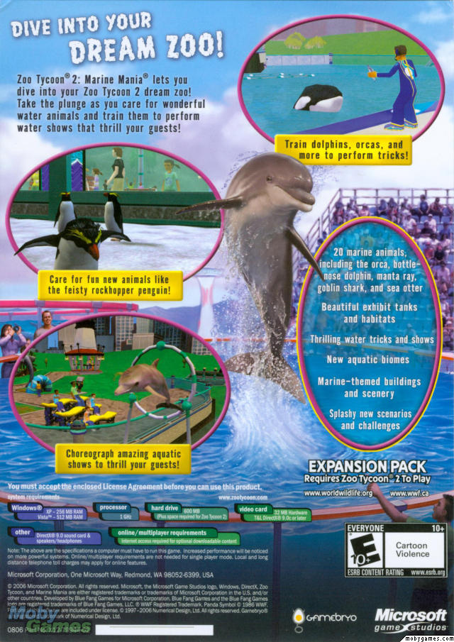 Zoo Tycoon 2: Marine Mania (Expansion)