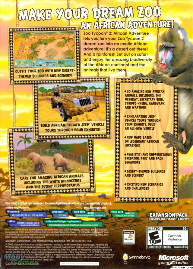 Zoo Tycoon 2: African Adventure (Expansion)