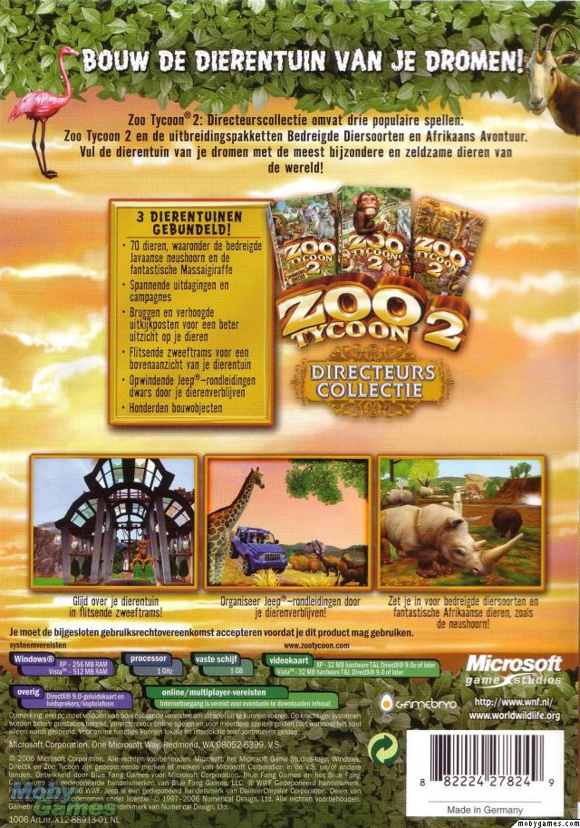 Zoo Tycoon 2: Zookeeper Collection