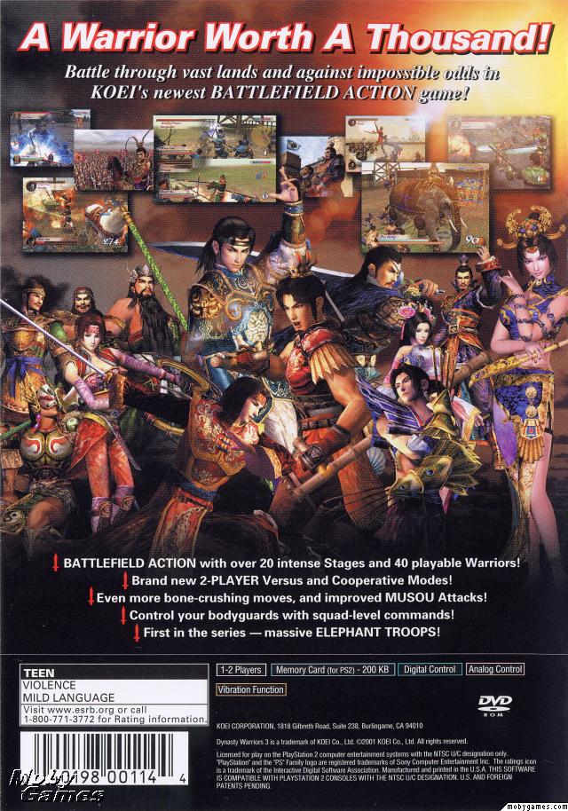 Dynasty Warriors 3