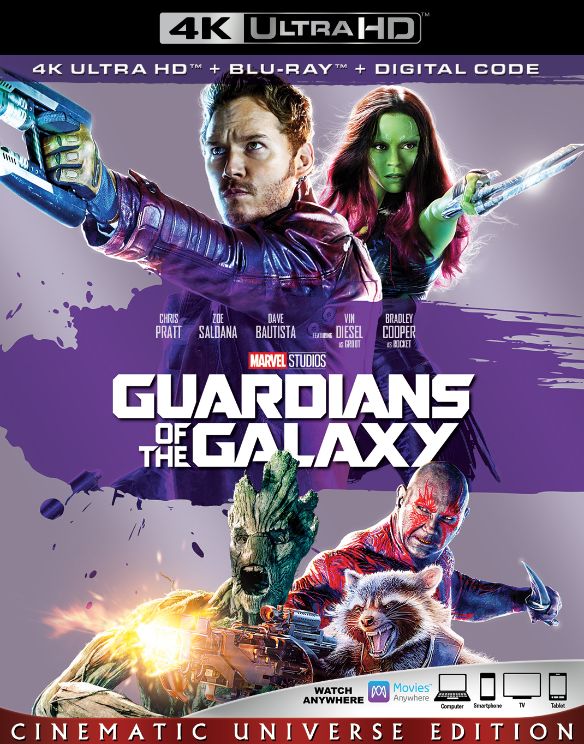 Guardians of the Galaxy (4K Ultra HD + Blu-ray + Digital Code) (Cinematic Universe Edition)