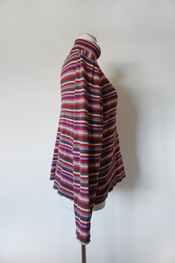 90s Striped Jumper with Roll-Neck  Eddie Bauer Sweater