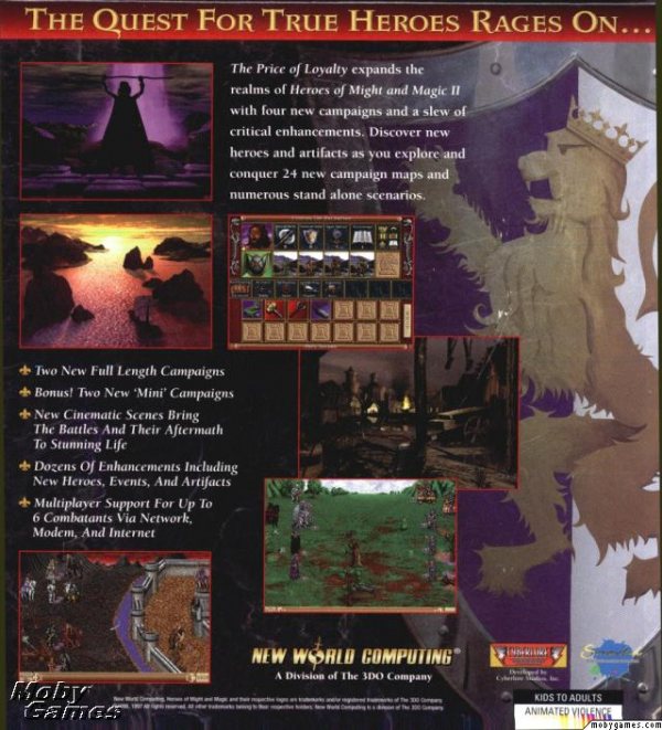 Heroes of Might and Magic II: The Price of Loyalty (Expansion)
