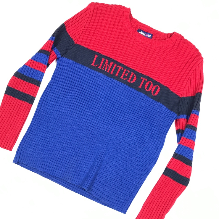 Vintage 90’s Limited Too multicolored striped long...