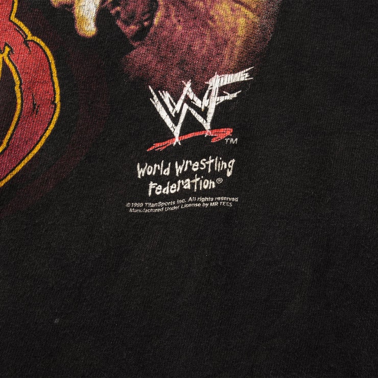 VINTAGE WWF MANKIND TEE SHIRT 1999 SIZE SMALL – Vintage rare usa