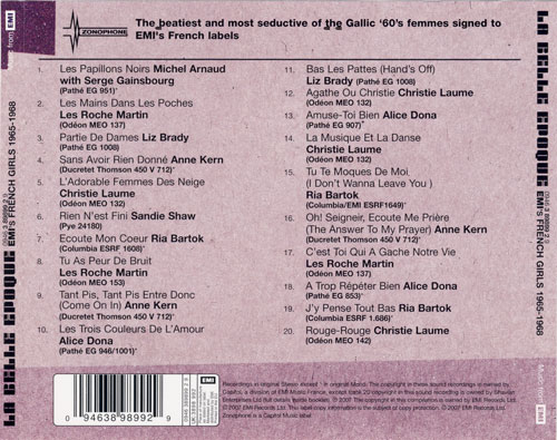 La Belle Epoque: EMI's French Girls 1965-1968 