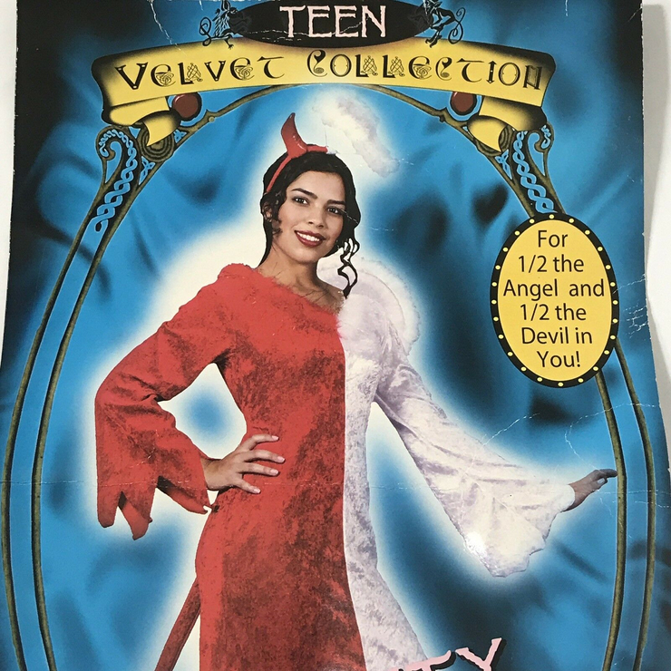 Fun World Naughty and Nice Teen Adult Halloween Costume Fits Jr. 0-9