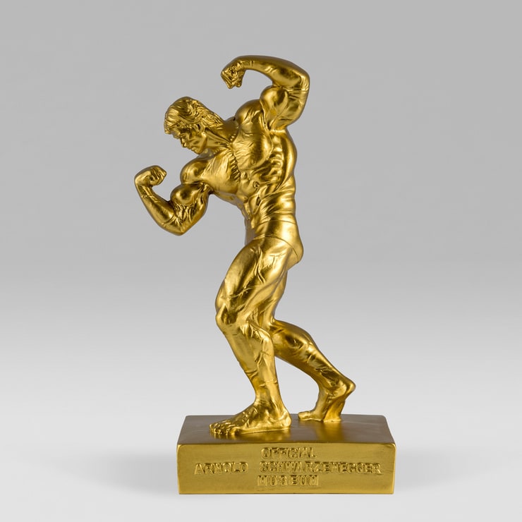 Official Arnold Schwarzenegger Museum Gold Statue