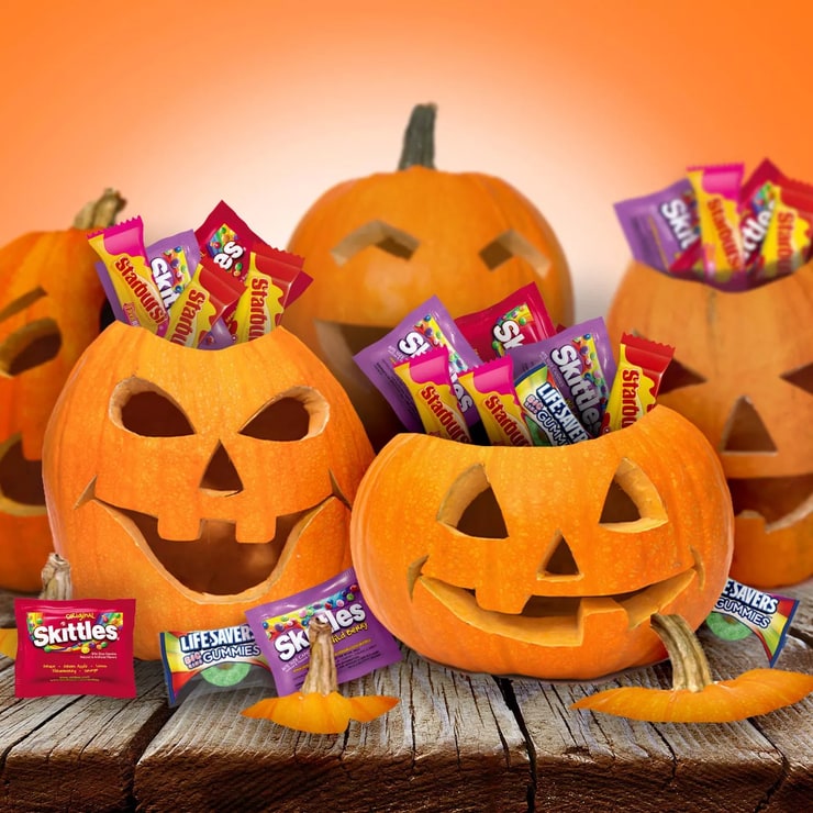 Skittles, Starburst, LifeSavers Halloween Fun Size Candy Variety Pack - 60.25oz/160ct