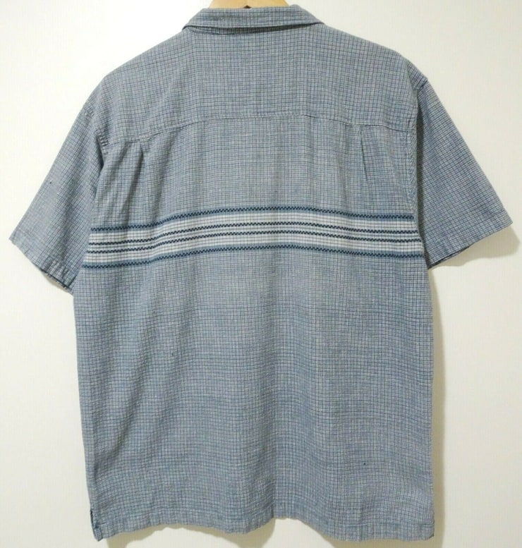 Picture of L Vtg 90s No Boundaries Blue White Plaid Striped Y2K Surf ...