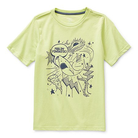 Arizona Little & Big Boys Crew Neck Short Sleeve Graphic T-Shirt