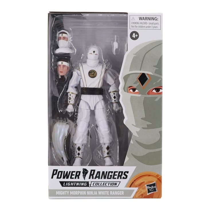 Power Rangers Lightning Collection Mighty Morphin Ninja White Ranger Figure