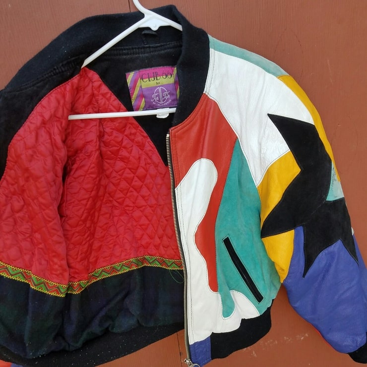 Club 66 Multi Colour Leather Jacket