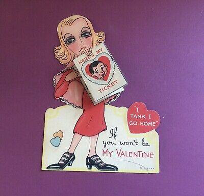 Greta Garbo Cartoon Valentine's Day Card