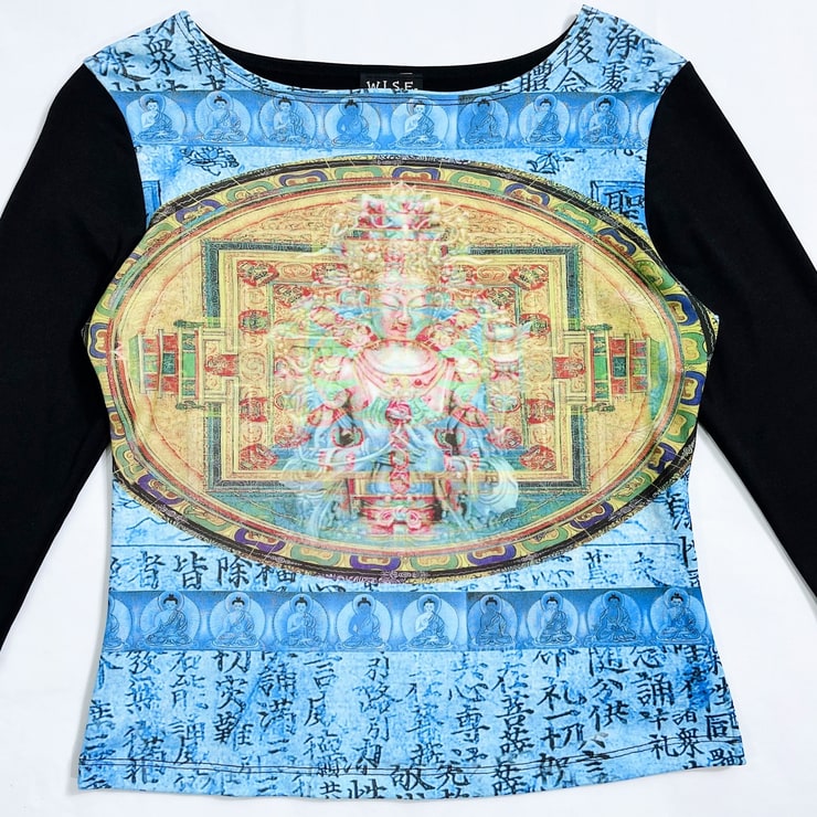 Vintage psychedelic buddha top 