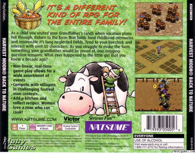 Harvest Moon: Back To Nature