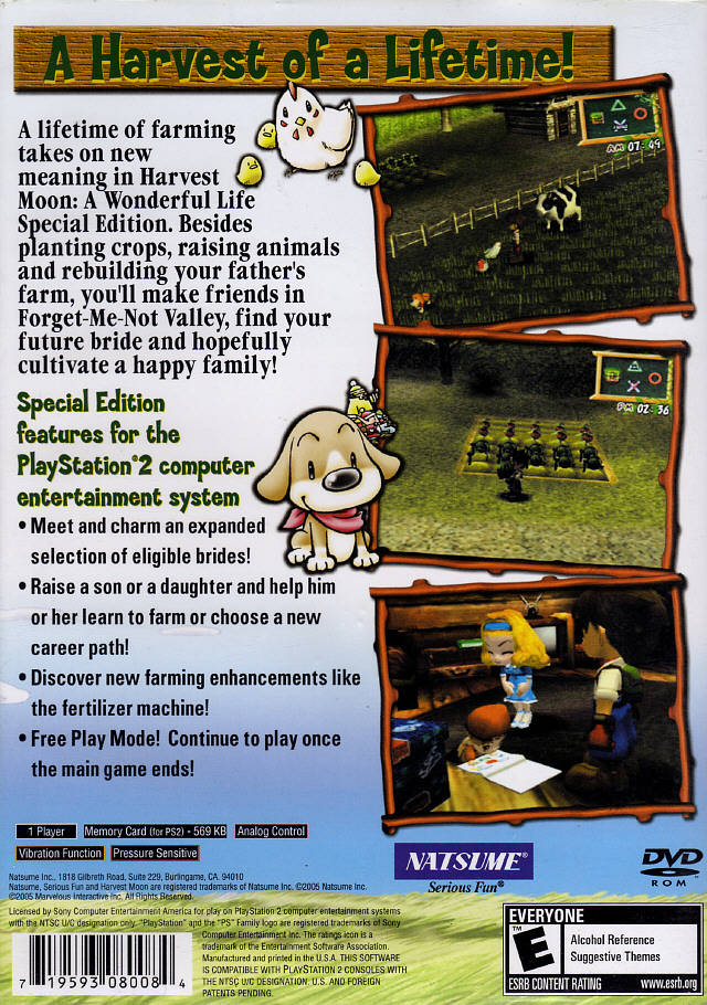 Harvest Moon: A Wonderful Life (Special Edition)