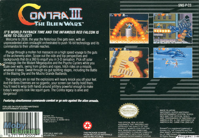 Contra III: The Alien Wars