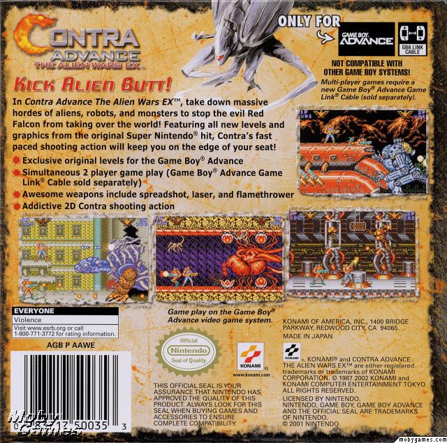 Contra Advance: The Alien Wars EX