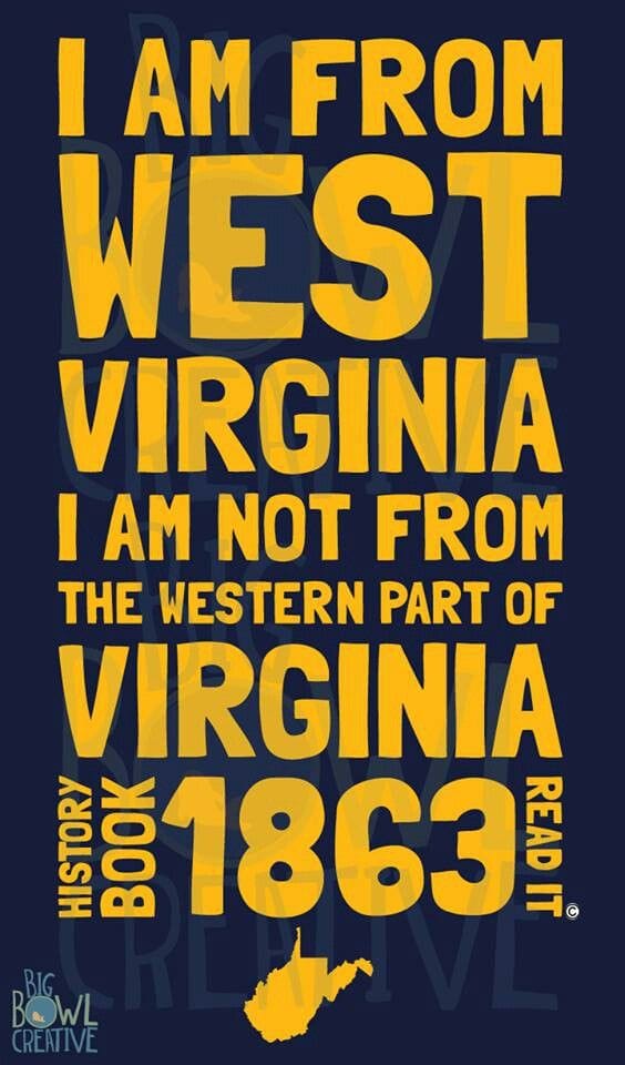 West Virginia not Western part of Virginia