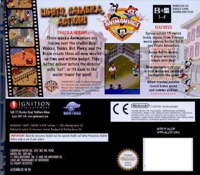 Animaniacs: Lights, Camera, Action for Nintendo DS