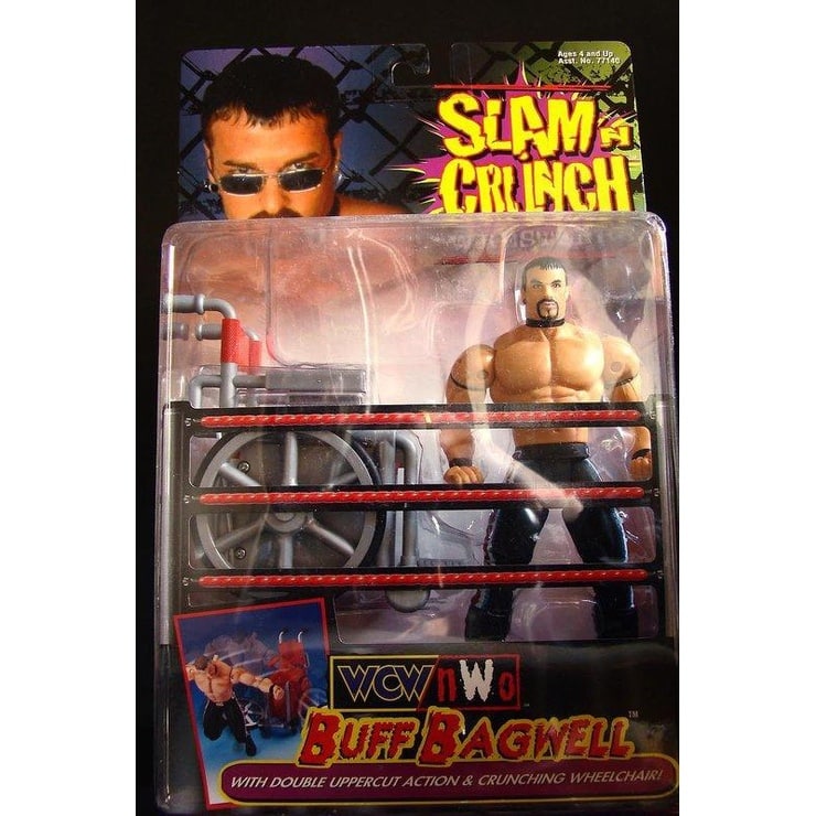 WCW Slam N Crunch Wrestlers Buff Bagwell distributed by Toy Biz 1999