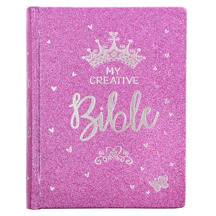 ESV Holy Bible, My Creative Bible For Girls, Hardcover w/Ribbon Marker, Illustrated Coloring, Journaling and Devotional Bible, English Standard Version, Purple Glitter