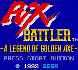 Ax Battler: A Legend of Golden Axe