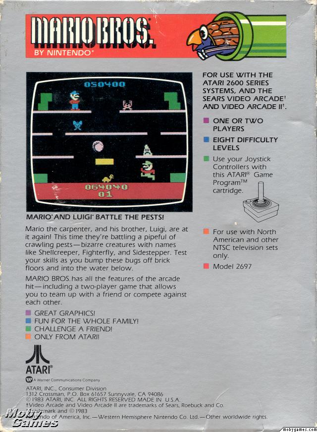 Mario Bros. - Atari 2600 - PAL