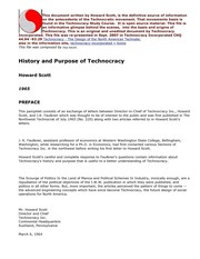 History and Purpose of Technocracy