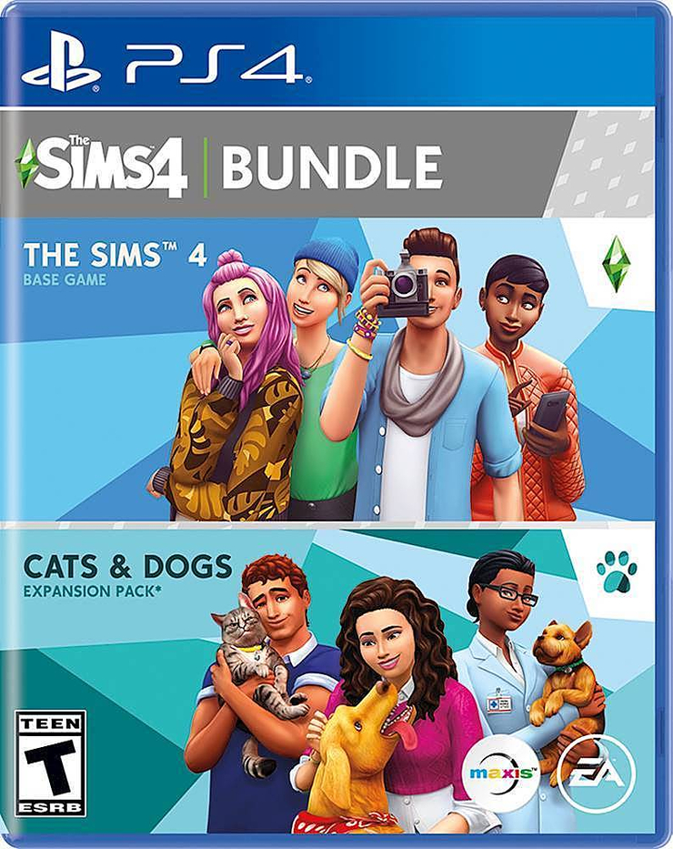 The Sims 4 Plus Cats and Dogs Bundle (PS4)