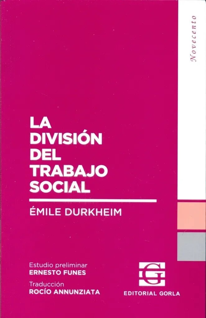 LA DIVISIÓN DEL TRABAJO SOCIAL
