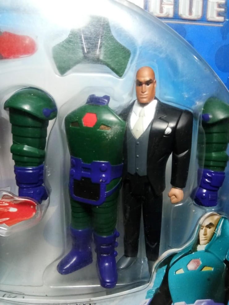 2003 Justice League Superman vs. Assault Armor Lex Luthor Action Figure 2 Pack