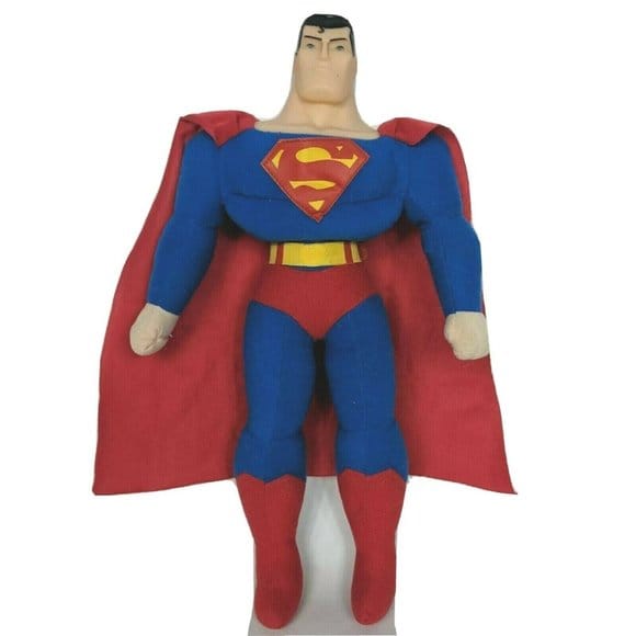 Justice League Superman Plush Doll with Plastic Head